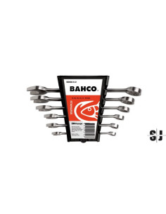 Juego de llaves combinadas, métricas y de acero inoxidable: 6 piezas