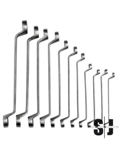 Set de llaves de estrella acodadas de acero inoxidable, mm. 11 piezas