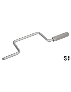 Berbiquí de acero inoxidable de 1/2", 390 mm