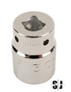 Vaso con cuadradillo de 1/4" con perfil hexagonal de 11 mm y solución de 4 puntos