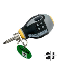 Destornillador Stubby ERGO™ para tornillos ranurados con cuello de seguridad de 1 mm x 5,5 mm x 25 mm