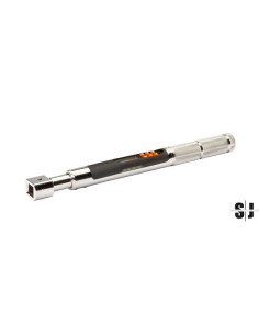 Llave dinamométrica y de ángulo delgada con cabeza rectangular intercambiable, 7-135 Newtons metro