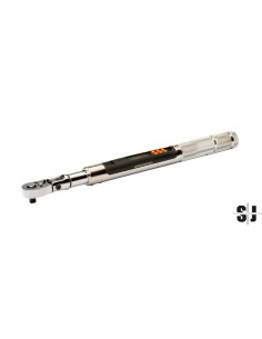 Llave dinamométrica y de ángulo delgada con memoria/USB y cabeza de carraca fija 7-135 Newtons metro