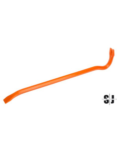 Barra desencofradora de 596 mm con un extremo doblado y un extremo plano