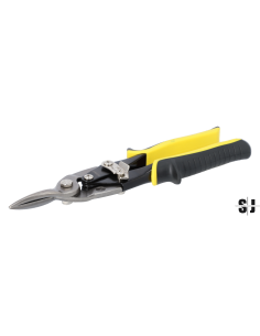 Tijeras cortachapa de 250 mm con corte recto y con más potencia gracias a la acción de palanca y el mango amarillo de 1,5 mm