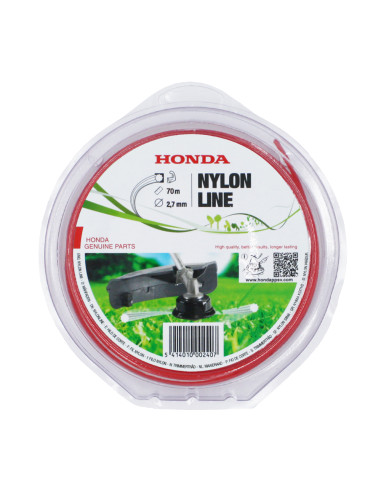 Hilo de nailon 2,70 mm (rojo) Honda 10 puntas