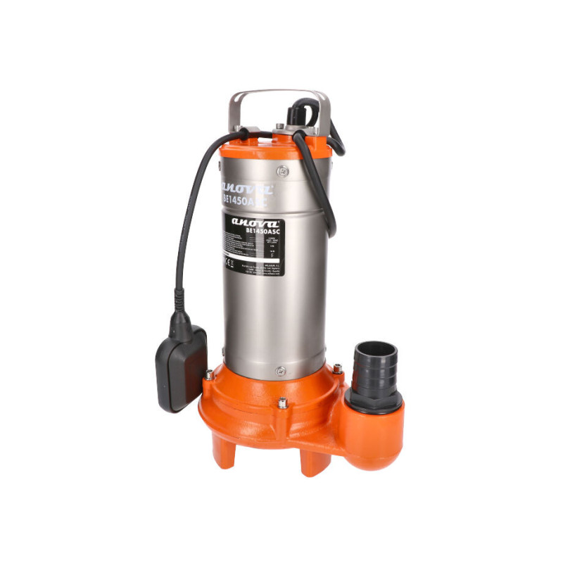 BOMBA ELECTRICA SUMERGIBLE AGUAS SUCIAS 1100W 430L/M - CUCHILLA